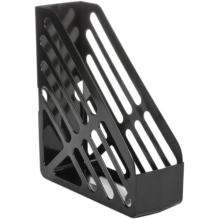 Image of deflecto® File Holder,Antimicrobial,Polystyrene,3.94"x10.4"x12",BK