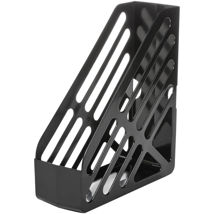 Image of deflecto® File Holder,Antimicrobial,Polystyrene,3.94"x10.4"x12",BK