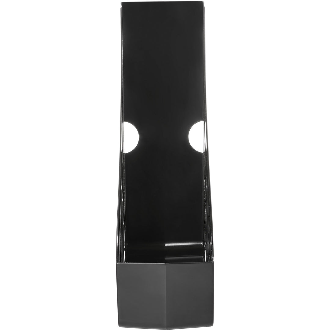 Image of deflecto® File Holder,Antimicrobial,Polystyrene,3.94"x10.4"x12",BK
