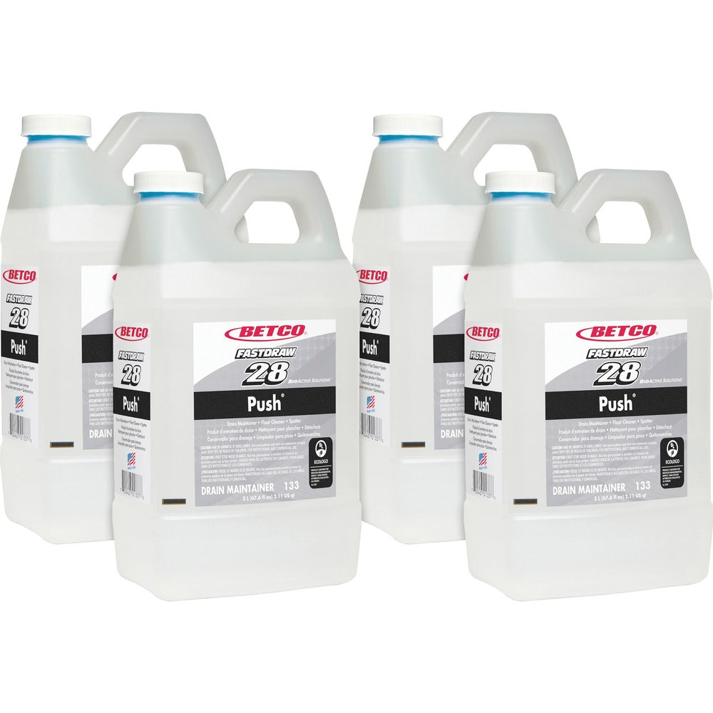 Image of Betco Corporation Cleaner,f/Floor/Drain/Spots,FastDraw,2 L,4/CT,Milky White