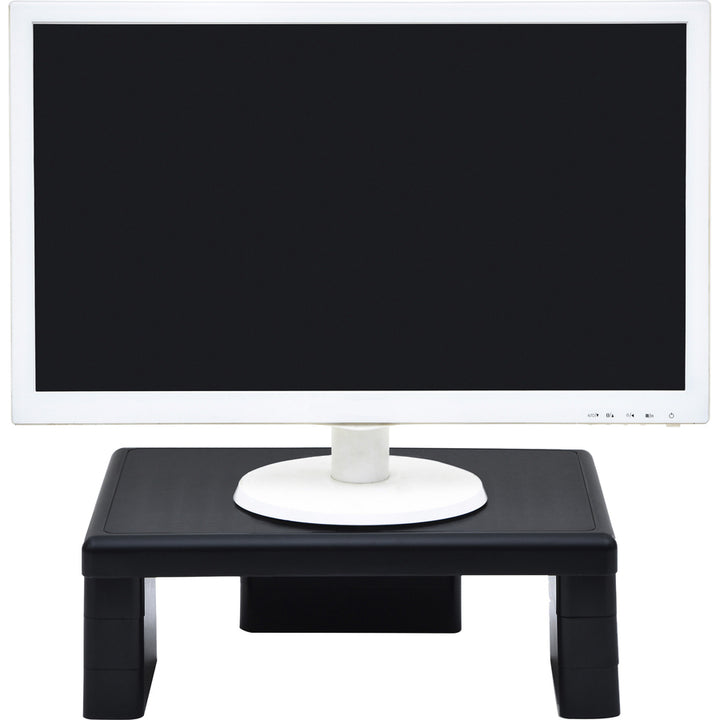 Image of Data Accessories Company Monitor Riser,13"x10-1/2"x1"to4-3/4",66 lb Cap,2/PK,BK