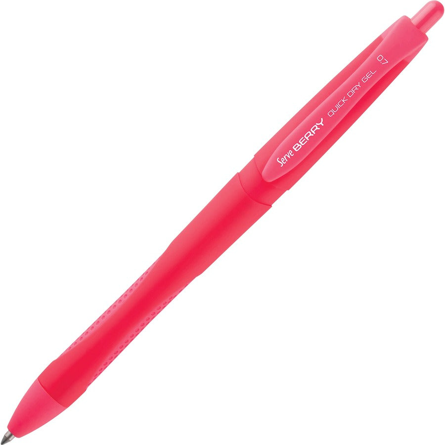 Image of So-Mine BRGEL07B6KRA Serve Berry Quick Dry Retract Gel Ink Pen