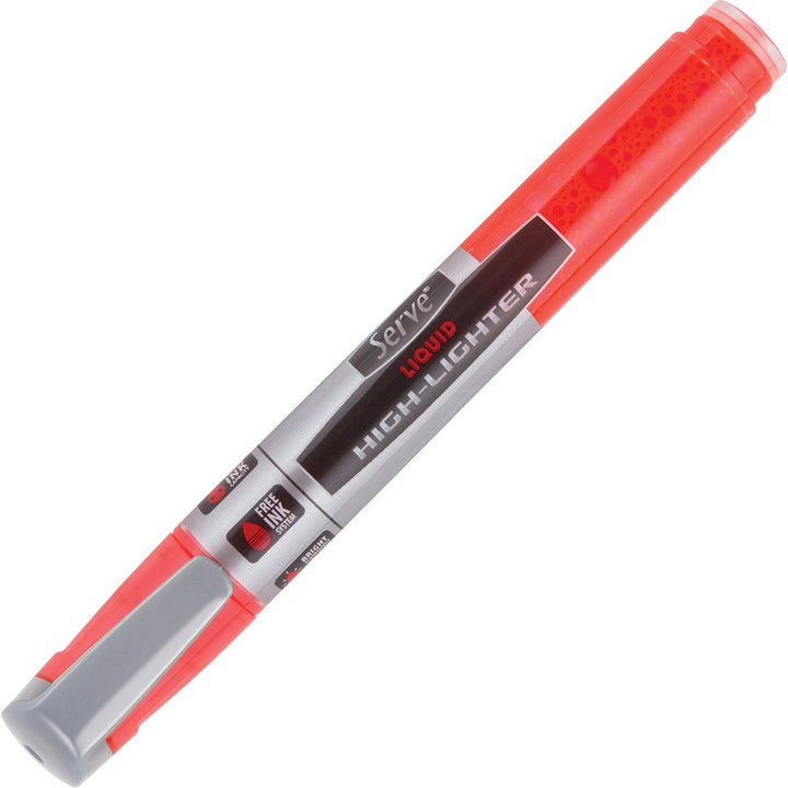 Image of Serve LKTFB4KRPA Jumbo Liquid Highlighters, Fluorescent Assorted Ink, Pigment-based, Liquid, 4 / Set