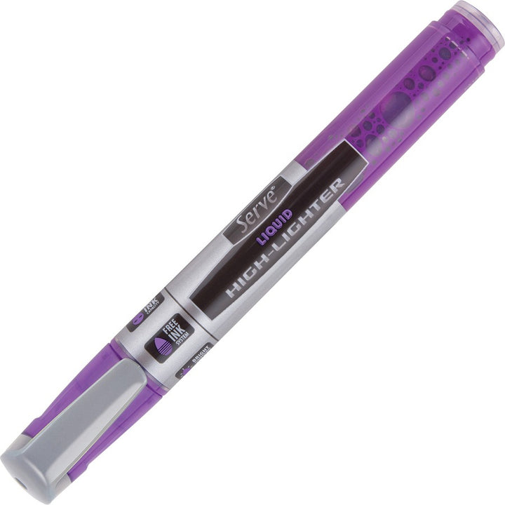 Image of Serve LKTFB4KRPA Jumbo Liquid Highlighters, Fluorescent Assorted Ink, Pigment-based, Liquid, 4 / Set