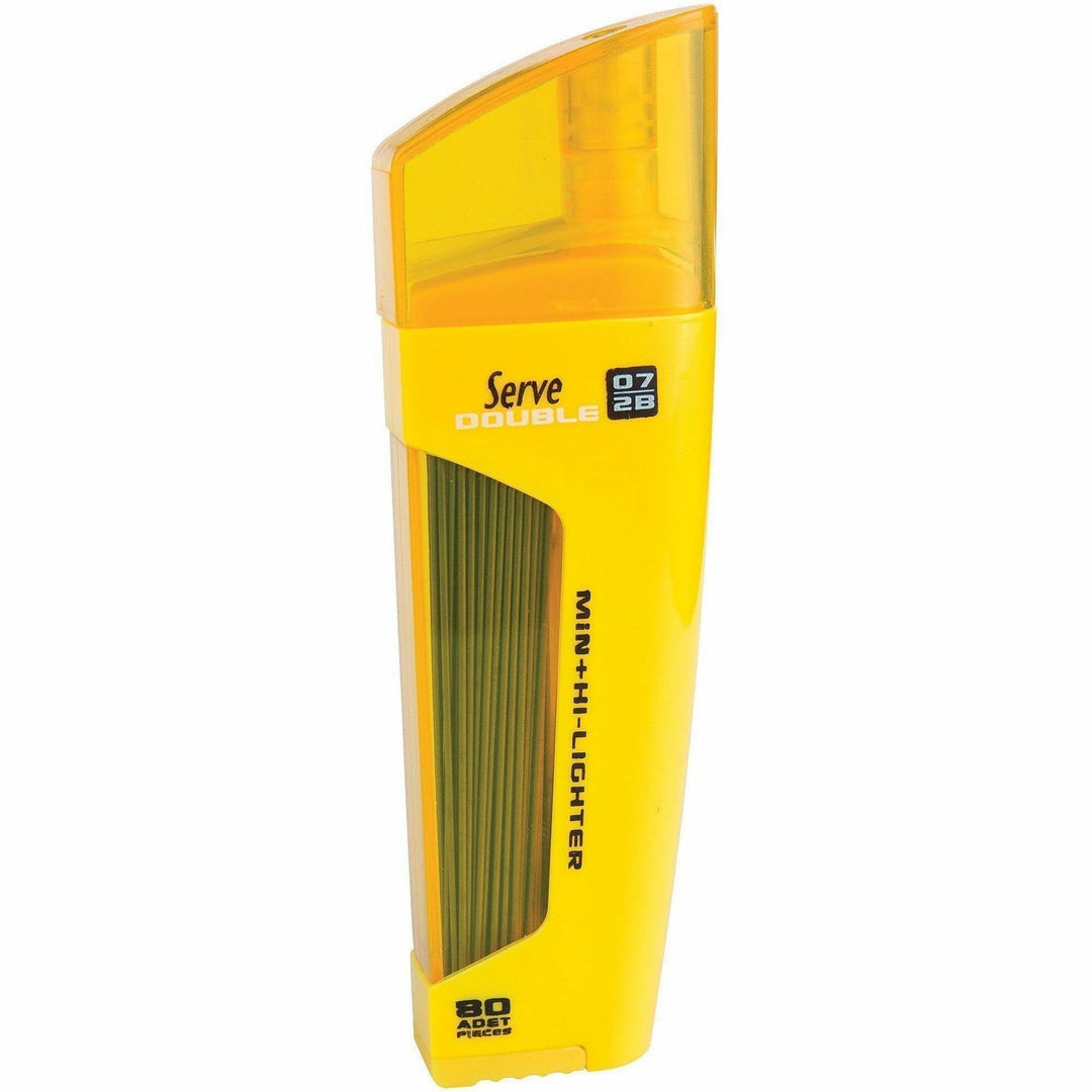 Image of Serve FMS0710 Double Leads & Highlighter, 0.7 mm Lead Size, Yellow Ink, Black Lead, 1 Each