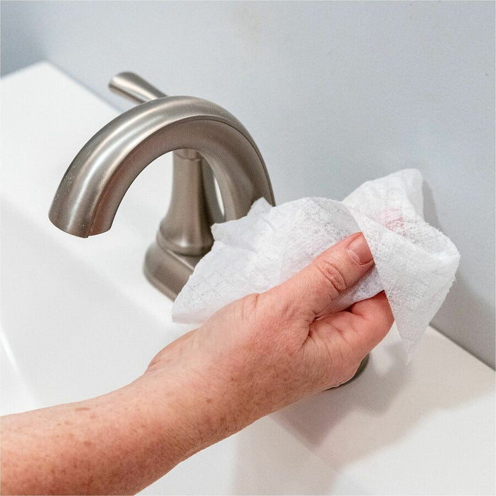 Image of Genuine Joe Wipes,Disinfecting,7"x8",75/Tub,6Tubs/CT,White