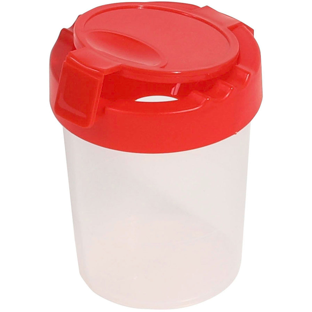 Image of Deflecto 39515RED Antimicrobial Kids No Spill Paint Cup Red
