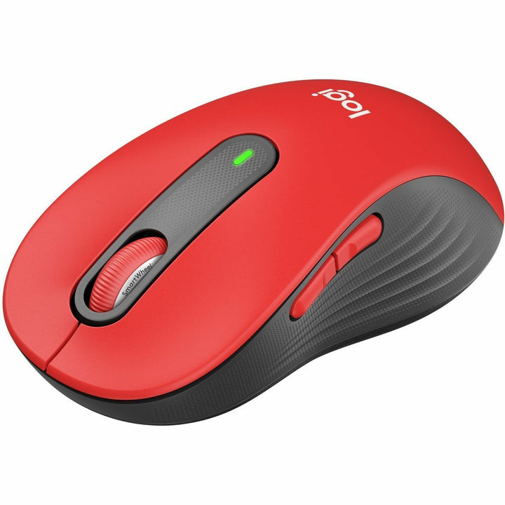Image of Logitech® Signature M650 Wireless Mouse, Large, 2.4 GHz Frequency, 33 ft Wireless Range, Right Hand Use, Red