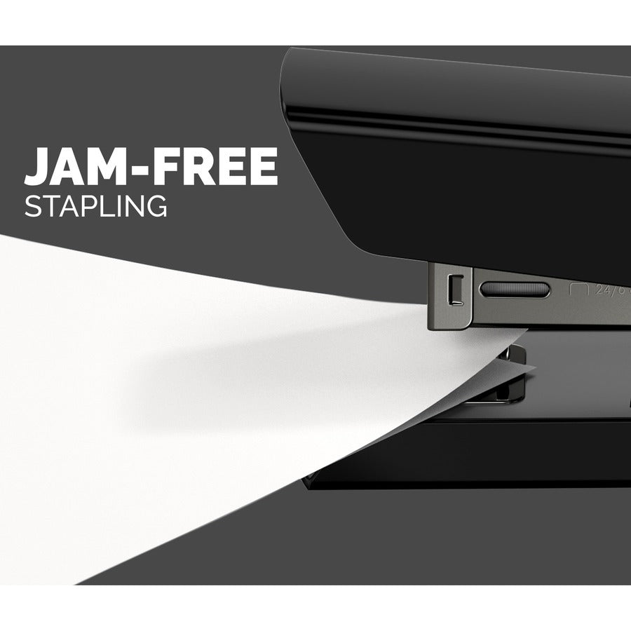 Image of Fellowes® LX820 Classic Full Strip Stapler with Antimicrobial Protection, 20-Sheet Capacity, Black