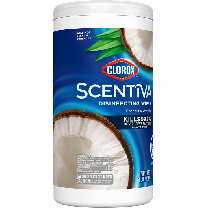 Image of Clorox® Wipes,Disinfecting,Pacific Breeze&Coconut,75/Tub,WE