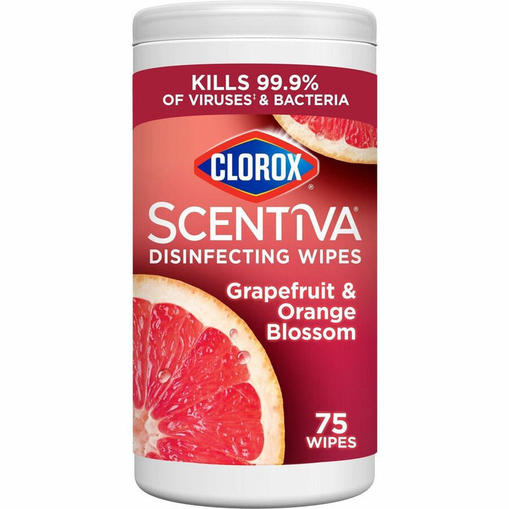 Image of Clorox® Wipes,Disinfecting,Tahitian Grapefruit Splash,75/Tub,WE