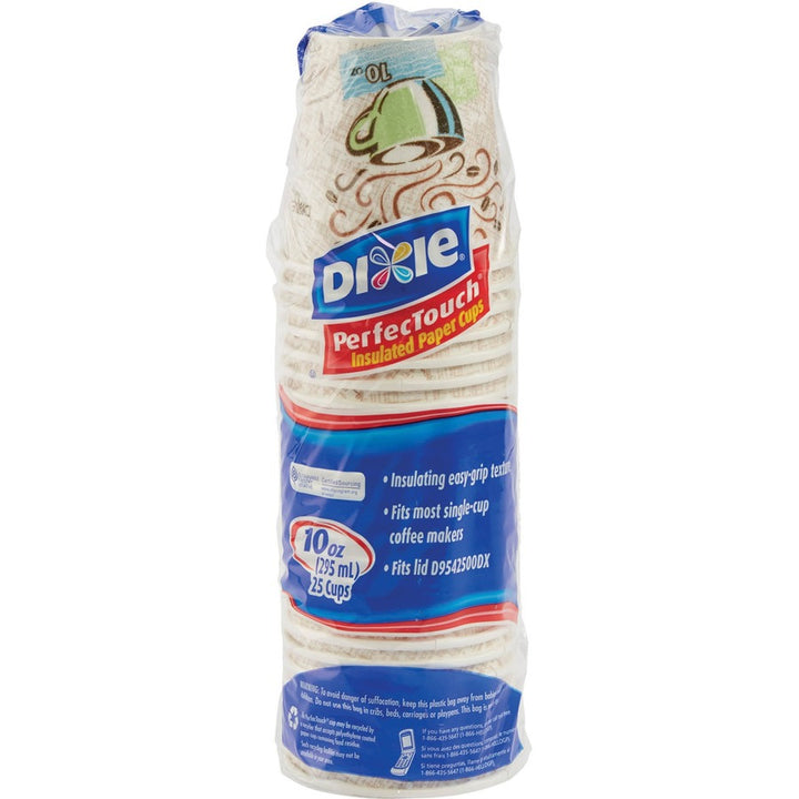 Image of Dixie® Hot Cups, Perfect Touch, Wise Size, 10 oz, 500/CT, Multi