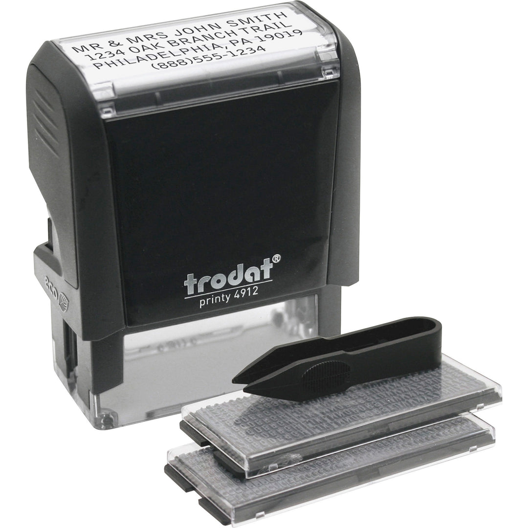 Image of Trodat® Date Stamp, Do-It-Yourself, 3/4"x1-7/8", Black