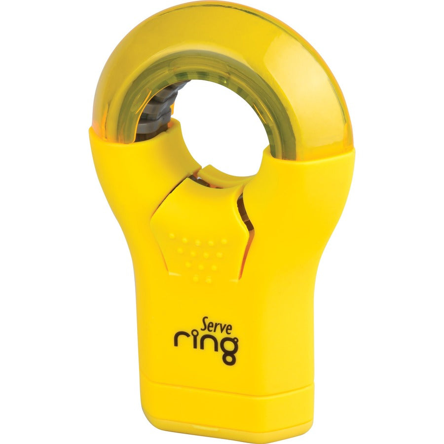 Image of Serve RING8KTKR Ring Eraser & Sharpener, Plastic, Multicolor, 1 Each