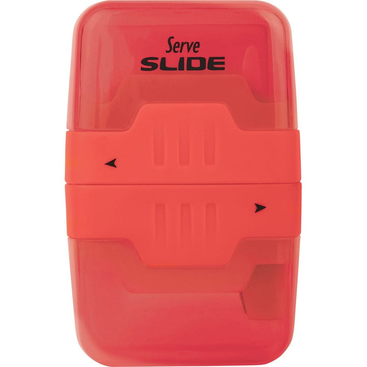 Image of Serve SLIDE9KTKR Slide Eraser & Sharpener, Plastic, Multicolor, 1 Each