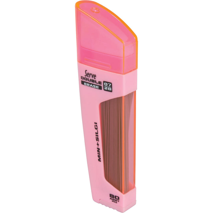 Image of Serve DSMSP0710 Double Erase Leads & Eraser, Pink, 1 Each