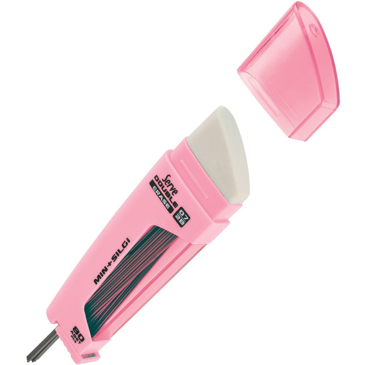 Image of Serve DSMSP0710 Double Erase Leads & Eraser, Pink, 1 Each