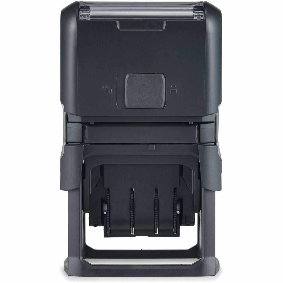 Image of Printy E4754 5-in-1 Date Stamp, Date Stamp, ENTERED, FAXED, PAID, RECEIVED, 10000 Impression(s), Red, Blue, Recycled, 1 Each