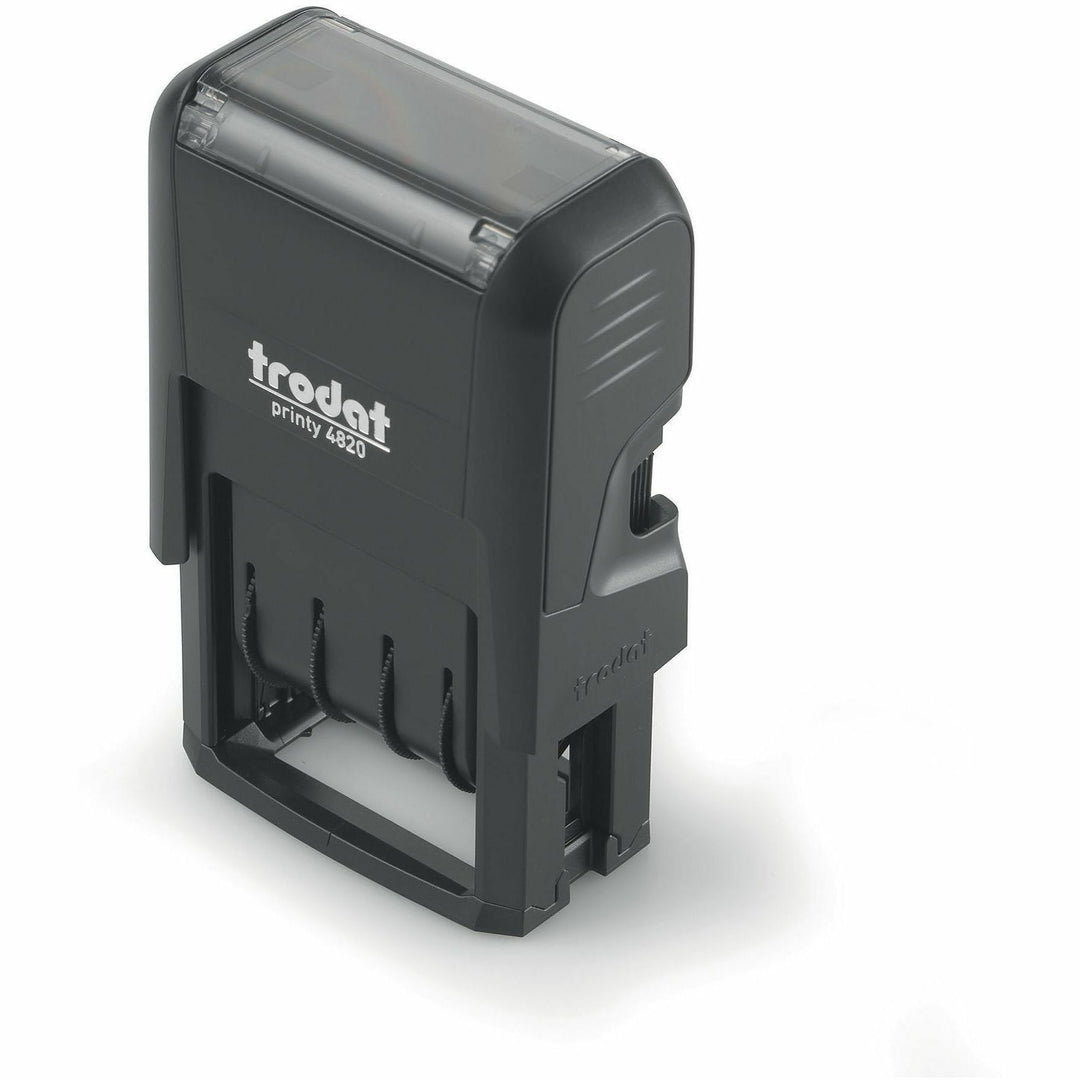 Image of Trodat E4820 Date Only Stamp, Date Stamp, 0.38" Impression Width x 1.62" Impression Length, 10000 Impression(s), Black, Recycled, 1 Each
