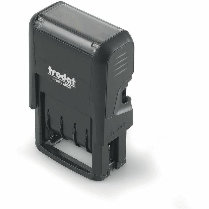 Image of Trodat E4820 Date Only Stamp, Date Stamp, 0.38" Impression Width x 1.62" Impression Length, 10000 Impression(s), Black, Recycled, 1 Each