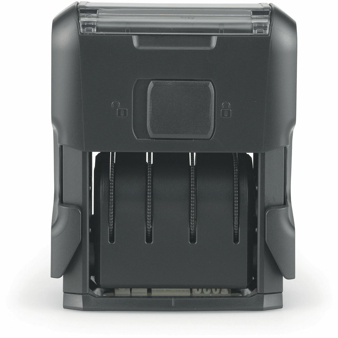 Image of Trodat E4820 Date Only Stamp, Date Stamp, 0.38" Impression Width x 1.62" Impression Length, 10000 Impression(s), Black, Recycled, 1 Each