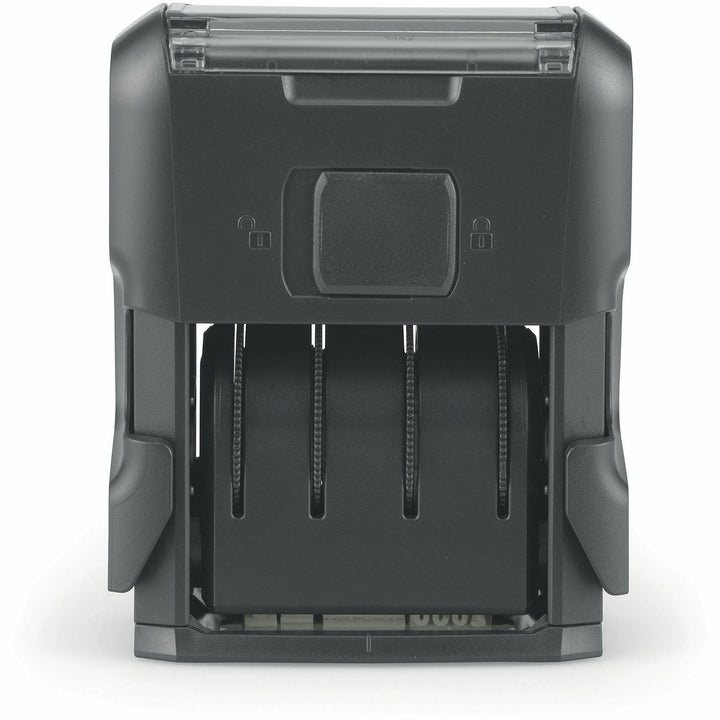 Image of Trodat E4820 Date Only Stamp, Date Stamp, 0.38" Impression Width x 1.62" Impression Length, 10000 Impression(s), Black, Recycled, 1 Each