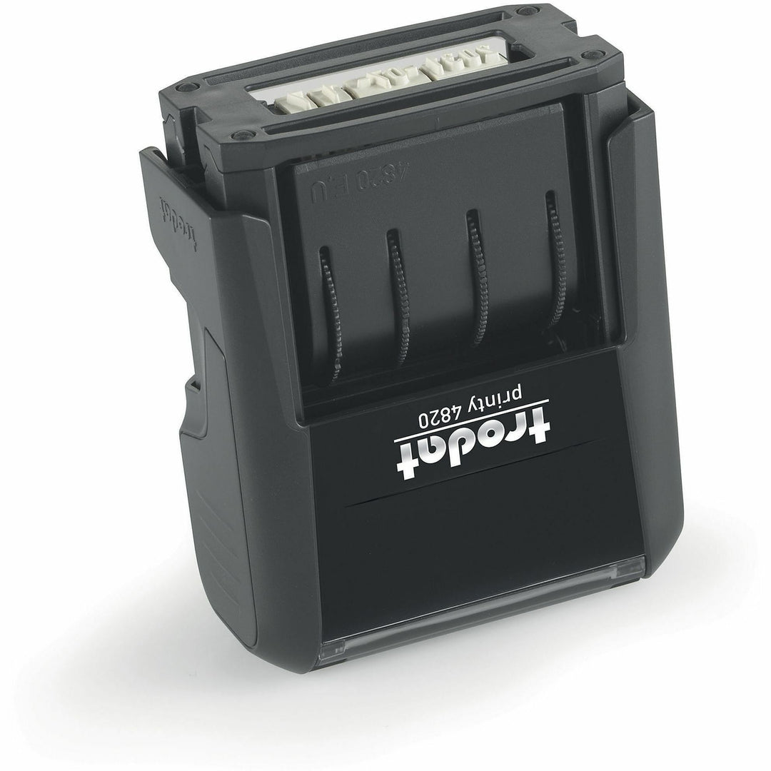 Image of Trodat E4820 Date Only Stamp, Date Stamp, 0.38" Impression Width x 1.62" Impression Length, 10000 Impression(s), Black, Recycled, 1 Each