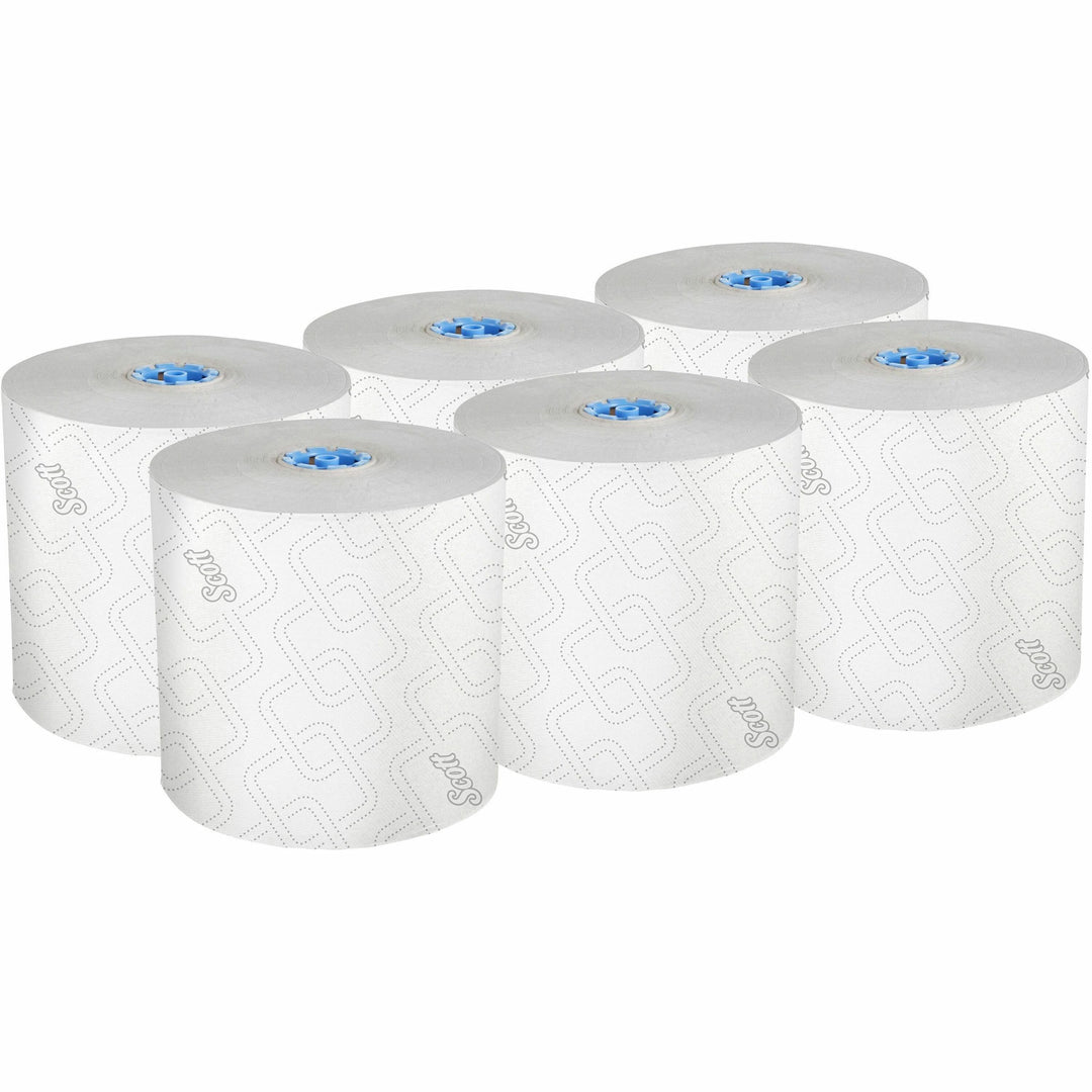 Image of Kimberly-Clark Professional Hard Roll Towels,1-3/4" Blue Core,7-1/2"x700',6RL/CT,WE