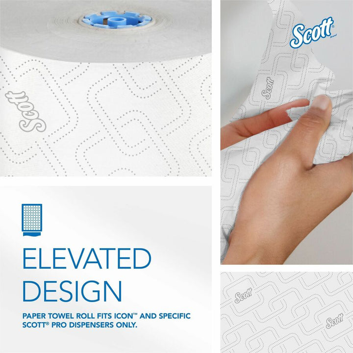 Image of Kimberly-Clark Professional Hard Roll Towels,1-3/4" Blue Core,7-1/2"x700',6RL/CT,WE