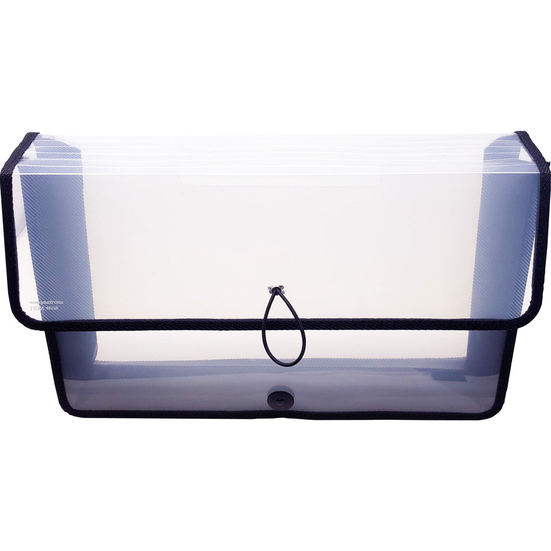 Image of Lion File Wallet, Band/Button, 16"Wx10"H, Clear