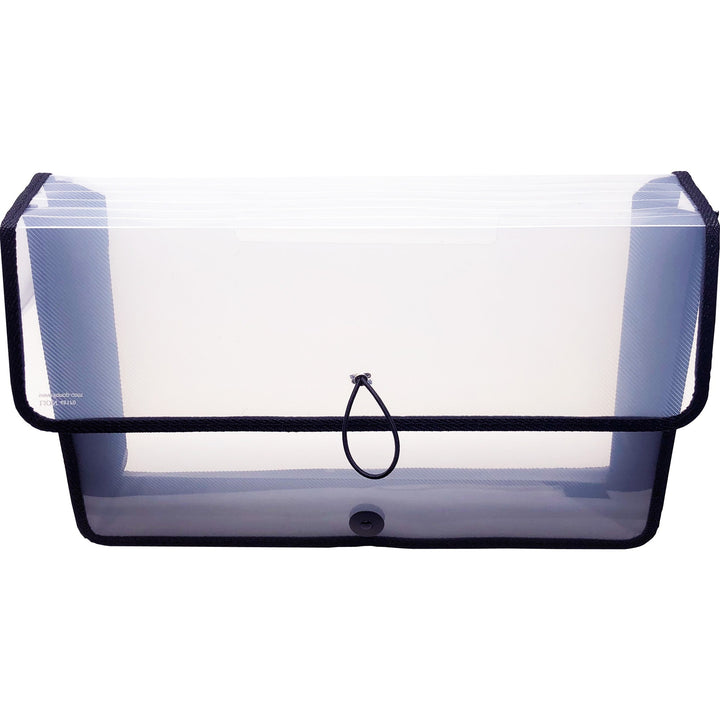 Image of Lion File Wallet, Band/Button, 16"Wx10"H, Clear