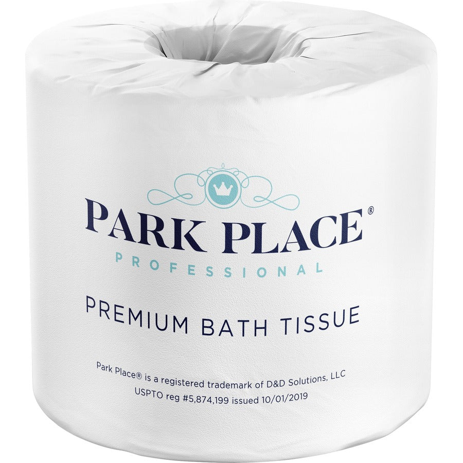 Image of Park Place PRKVBT24 Double-ply Premium Bath Tissue Rolls, 2 Ply, 420 Sheets/Roll, Embossed Pattern, White, 24 Rolls Per CartonCarton, 24 / Carton