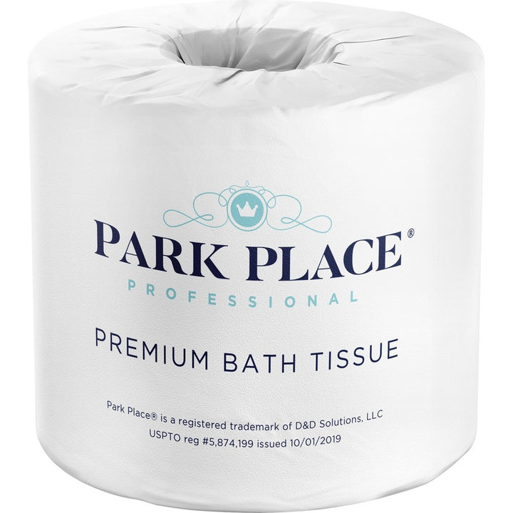Image of Park Place PRKVBT24 Double-ply Premium Bath Tissue Rolls, 2 Ply, 420 Sheets/Roll, Embossed Pattern, White, 24 Rolls Per CartonCarton, 24 / Carton