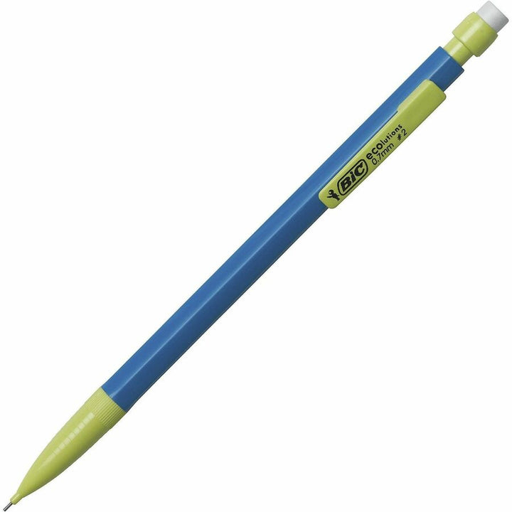 Image of ecolutions MPE12-BLK Xtra Life Mechanical Pencil, 0.7 mm Black Lead, #2, HB, Medium Point, Assorted Barrel, 12 / Dozen