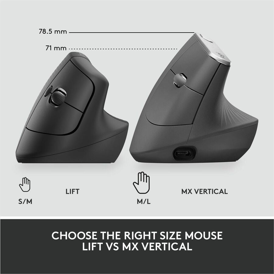 Image of Logitech 910-006491 Lift Ergo Mouse