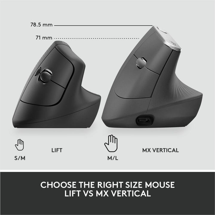 Image of Logitech 910-006491 Lift Ergo Mouse