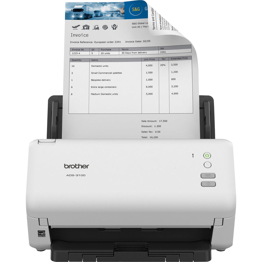 Image of Brother Scanner,Desktop,40ppm,60Pages,11.7"x8.5"x7.5",WE