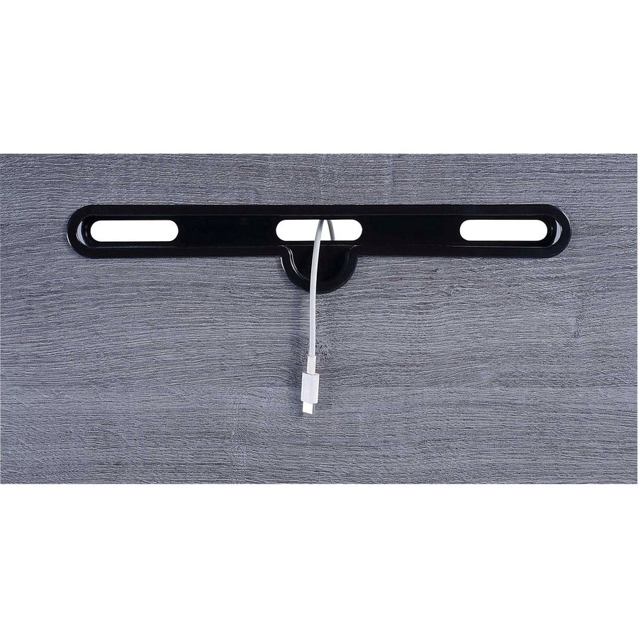 Image of Lorell Desk,w/Holders,Mobile,Height Adj,26-5/8"x19-1/8"x43",BK/CCL