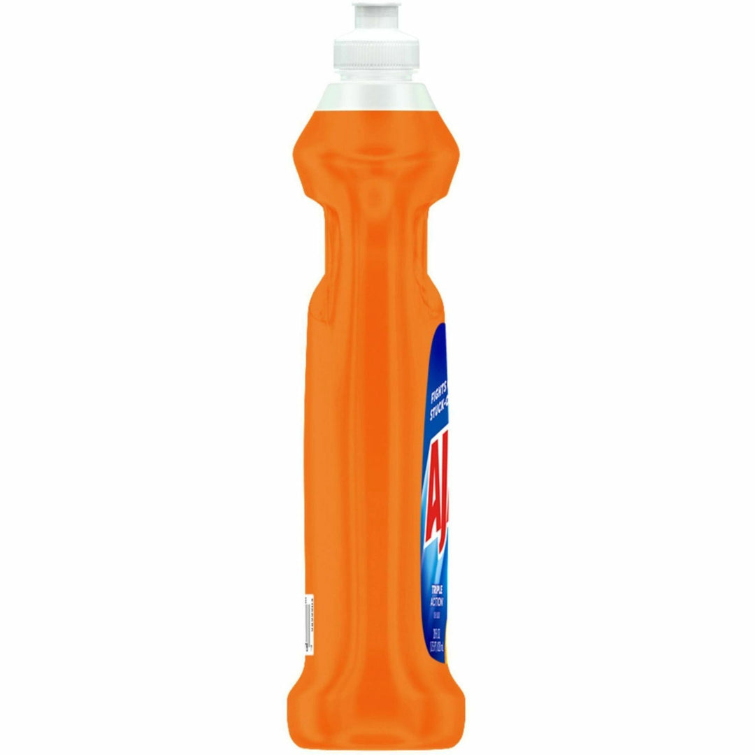Image of AJAX 144678 Triple Action Dish Soap, 28 fl oz (0.9 quart), Orange Scent, Pleasant Scent, Phosphate-free, Kosher-free, Orange, 1 Each