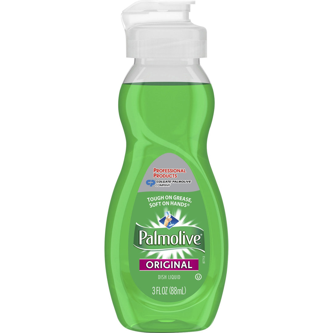 Image of Palmolive 201417 Original Dish Liquid, 3 fl oz (0.1 quart), Original Scent, Phosphate-free, pH Balanced, Green, 72 / Carton