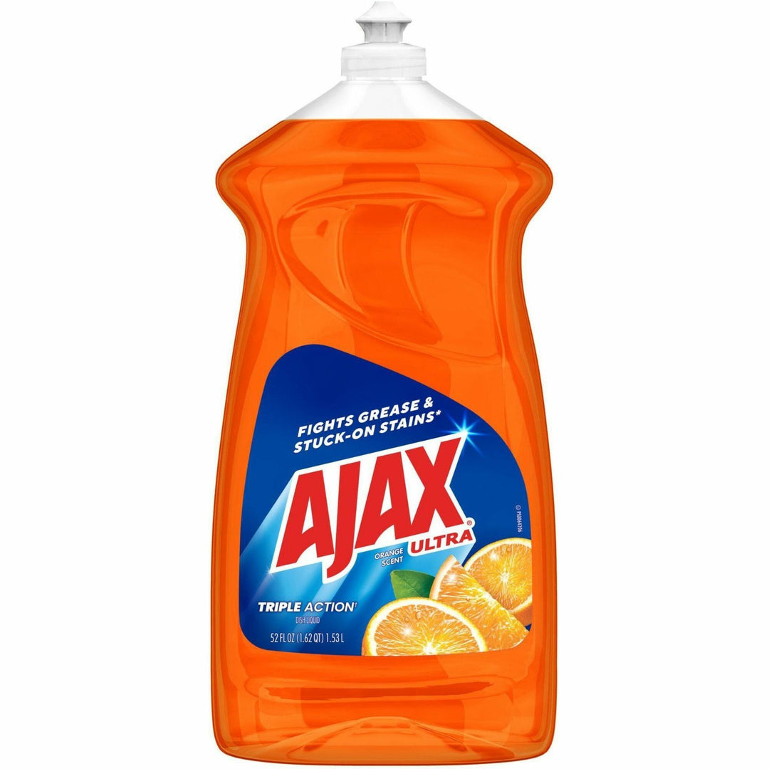 Image of AJAX 149860 Triple Action Dish Soap, 52 fl oz (1.6 quart), Orange Scent, Pleasant Scent, Phosphate-free, Kosher-free, Orange, 1 Each