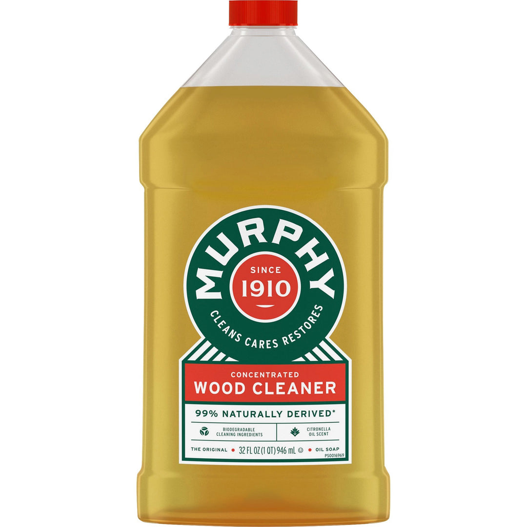 Image of Murphy® 101163 Oil Soap Wood Cleaner, Ready-To-Use, 32 fl oz (1 quart), Phosphate-free, Ammonia-free, Bleach-free, Gold Bottle, 1 Each