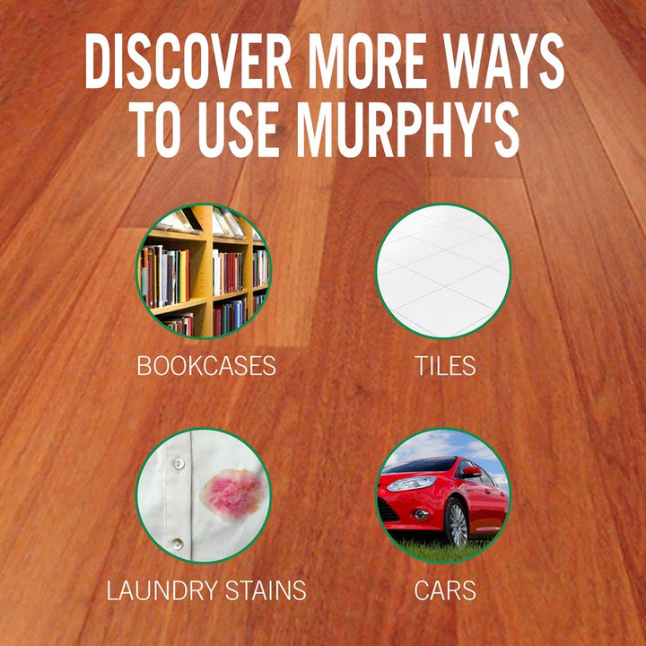 Image of Murphy® 101163 Oil Soap Wood Cleaner, Ready-To-Use, 32 fl oz (1 quart), Phosphate-free, Ammonia-free, Bleach-free, Gold Bottle, 1 Each