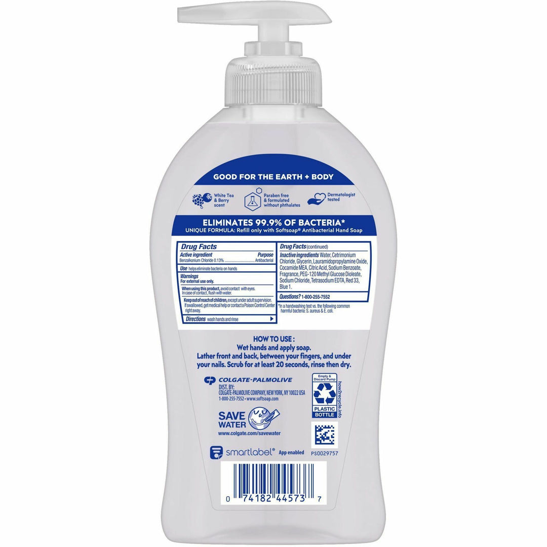 Image of Softsoap US03574A Antibacterial White Tea Hand Soap