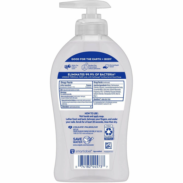 Image of Softsoap US03574A Antibacterial White Tea Hand Soap