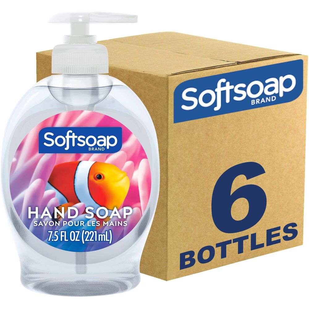 Image of Colgate Palmolive Hand Soap, Liquid, Aquarium, 7.5 fl. oz, 6/CT, Clear
