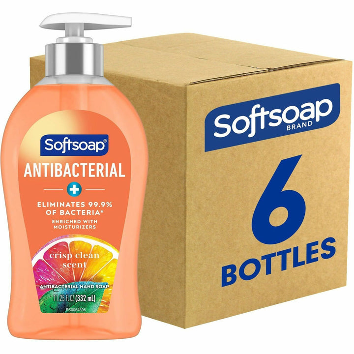 Image of Colgate Palmolive Hand Soap, Liquid, Crisp Clean, Antibac, 11.25 fl oz,6/CT,OE