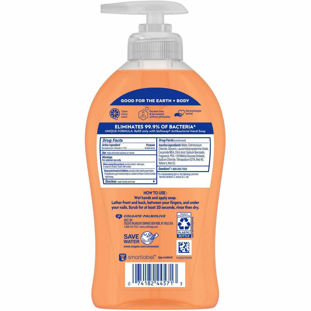 Image of Colgate Palmolive Hand Soap, Liquid, Crisp Clean, Antibac, 11.25 fl oz,6/CT,OE
