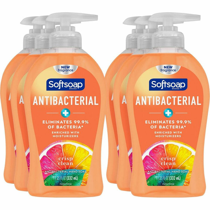 Image of Colgate Palmolive Hand Soap, Liquid, Crisp Clean, Antibac, 11.25 fl oz,6/CT,OE