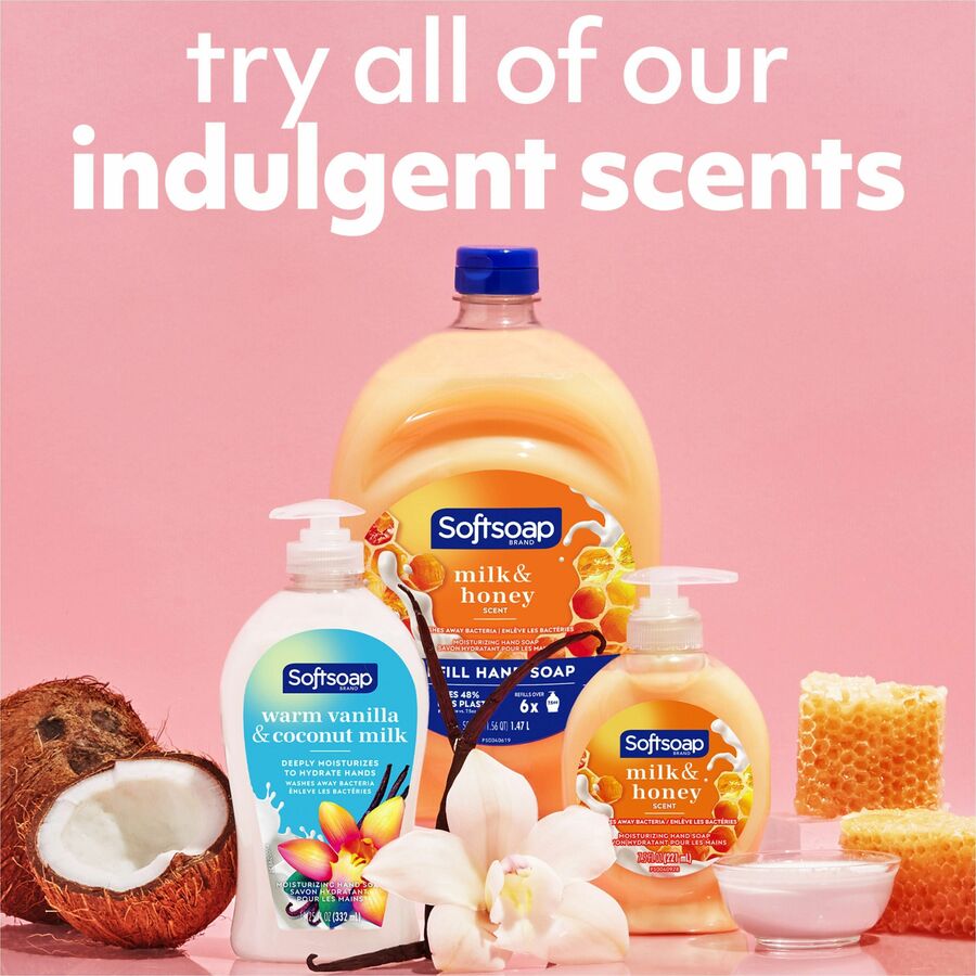 Image of Colgate Palmolive Hand Soap, Softsoap, Vanilla/Coconut Milk, 11.25oz, WE